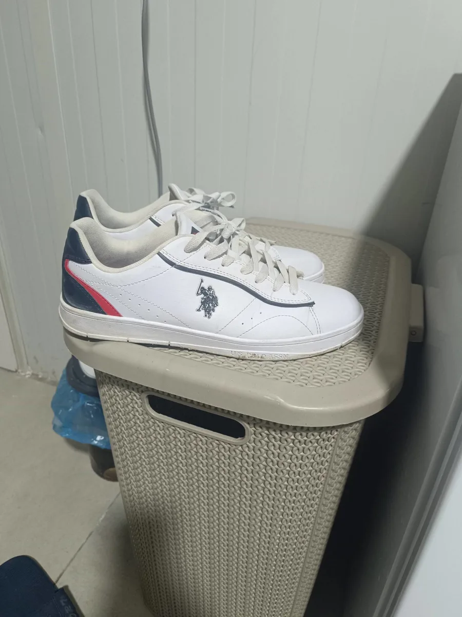 U.S. Polo Assn. Beyaz Lacivert Erkek Sneaker Ayakkabı