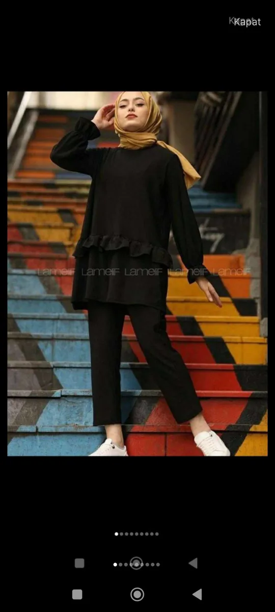 İkili takım elbise tesettür