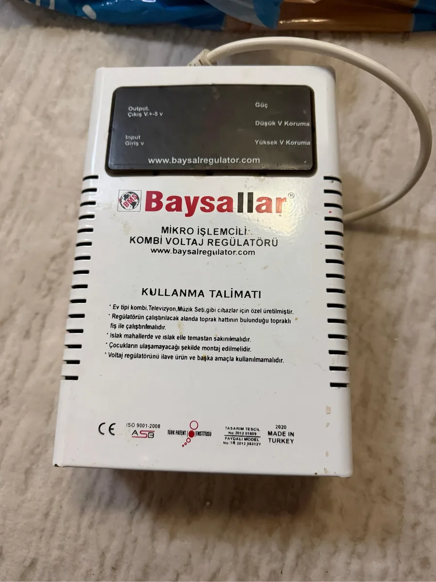Baysallar GU6 Kombi Voltaj Regülatörü - Giriş Çıkış Korumalı