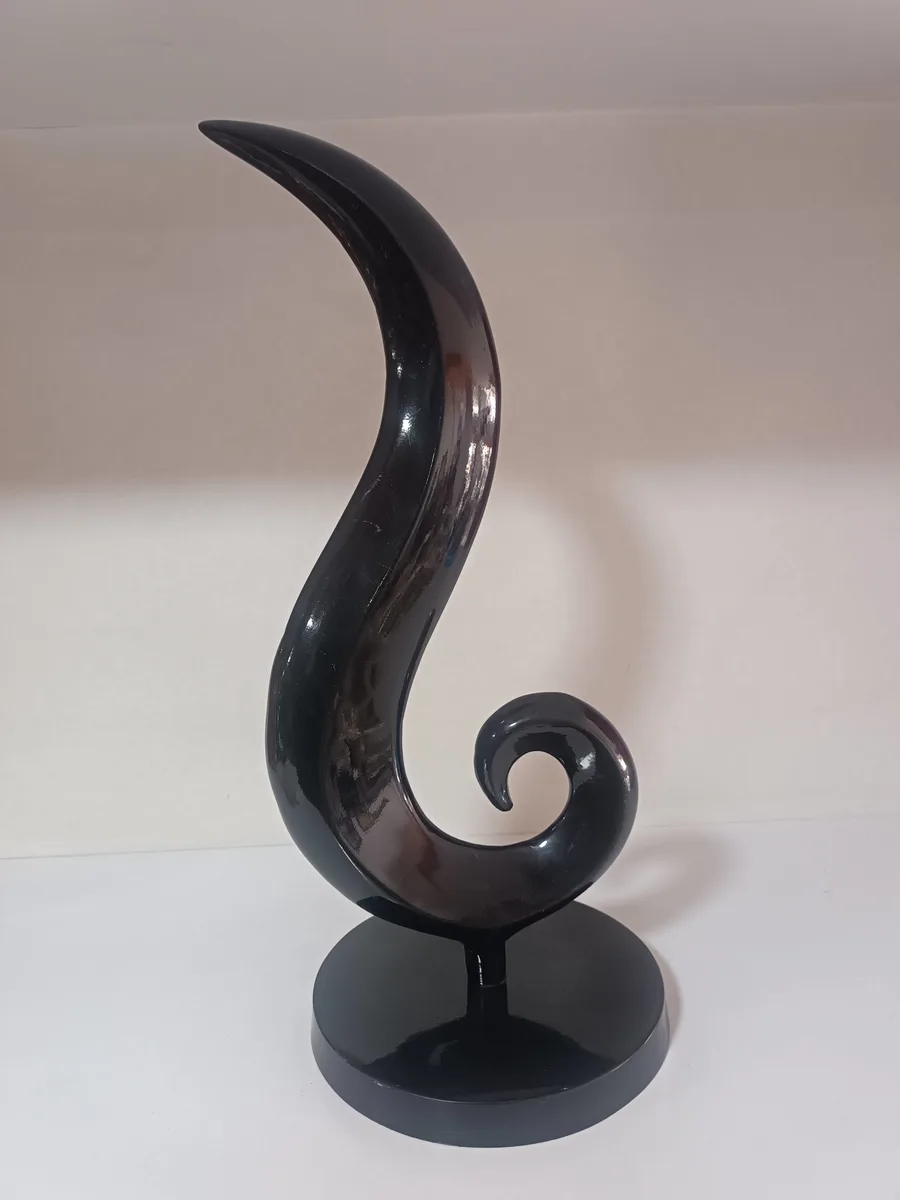 Modern Siyah Dekoratif Heykeli, El Sanatı Sanat Eseri