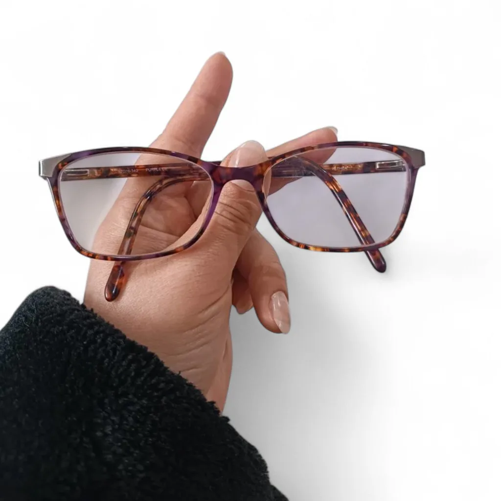 Vintage Tortoise Shell Gözlük - Kare Çerçeve
