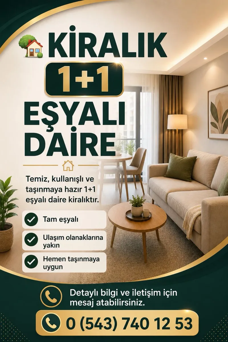 Kiralık daire Tuana otelin yanı 