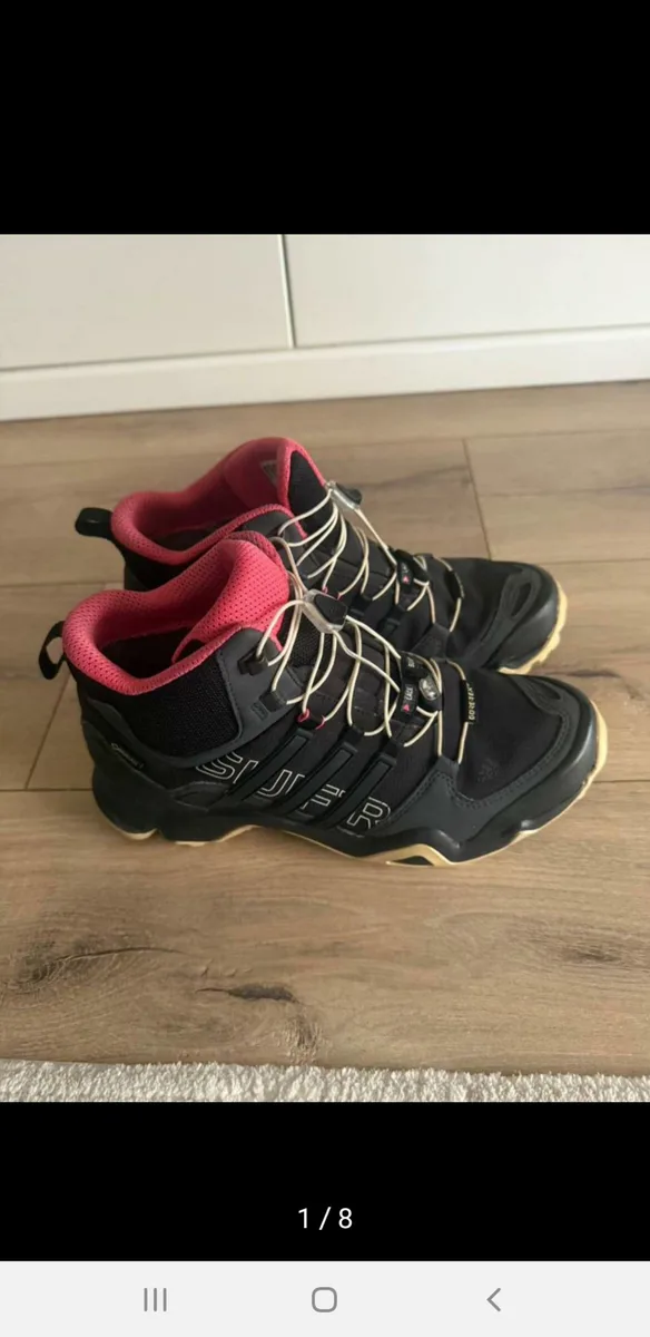 Adidas Terrex Swift R2 Mid GTX Siyah Pembe Kadın Trekking Ayakkabısı