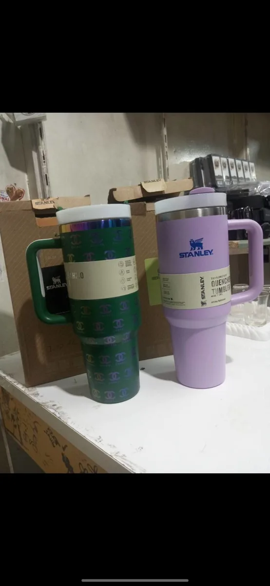 Stanley Quencher H2.0 1.1L Termos Bardak - Mor ve Yeşil