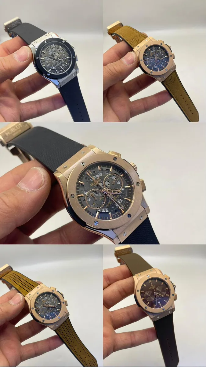 Hublot Big Bang Tarzı Kronograf Saatler - 3 Farklı Model
