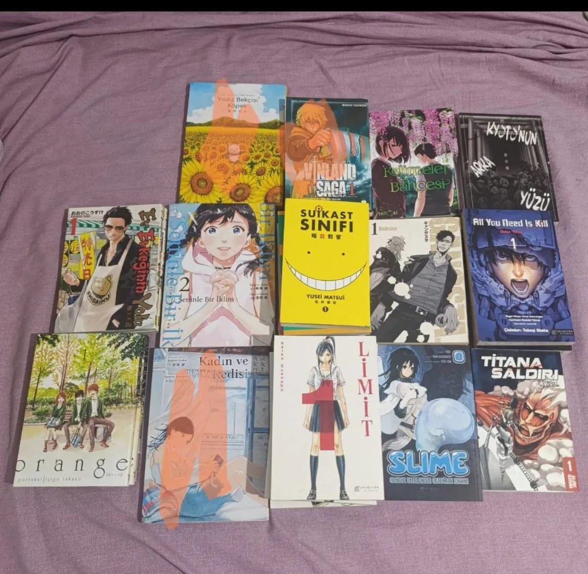 Satılık Manga Koleksiyonu - 15 Adet Kitap Seti