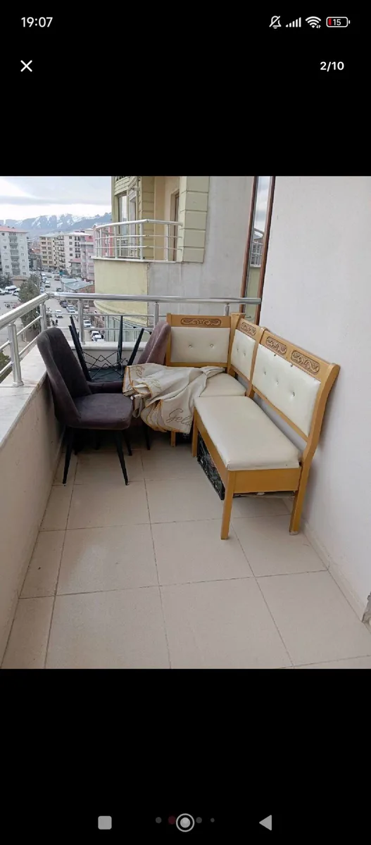Ahşap Mutfak Köşe Bankı Takımı - Balkon Mobilyası