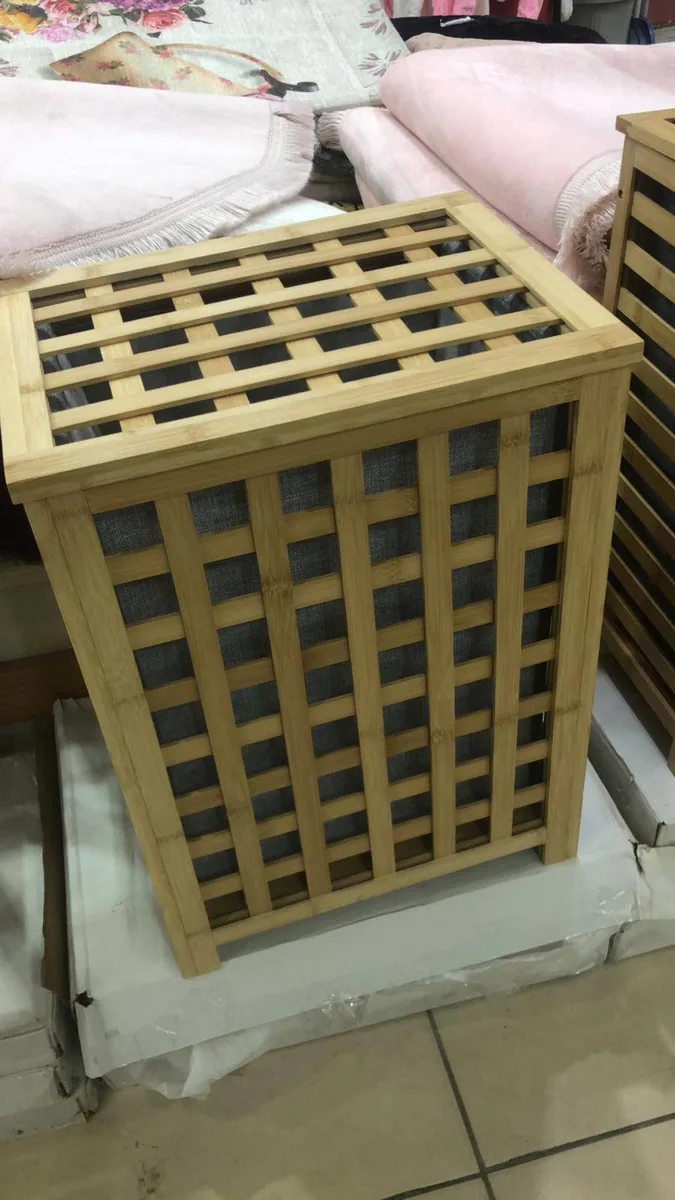 Bambu Malzeme Yatak Altı Organizasyon Kutusu - Açılır Kapak