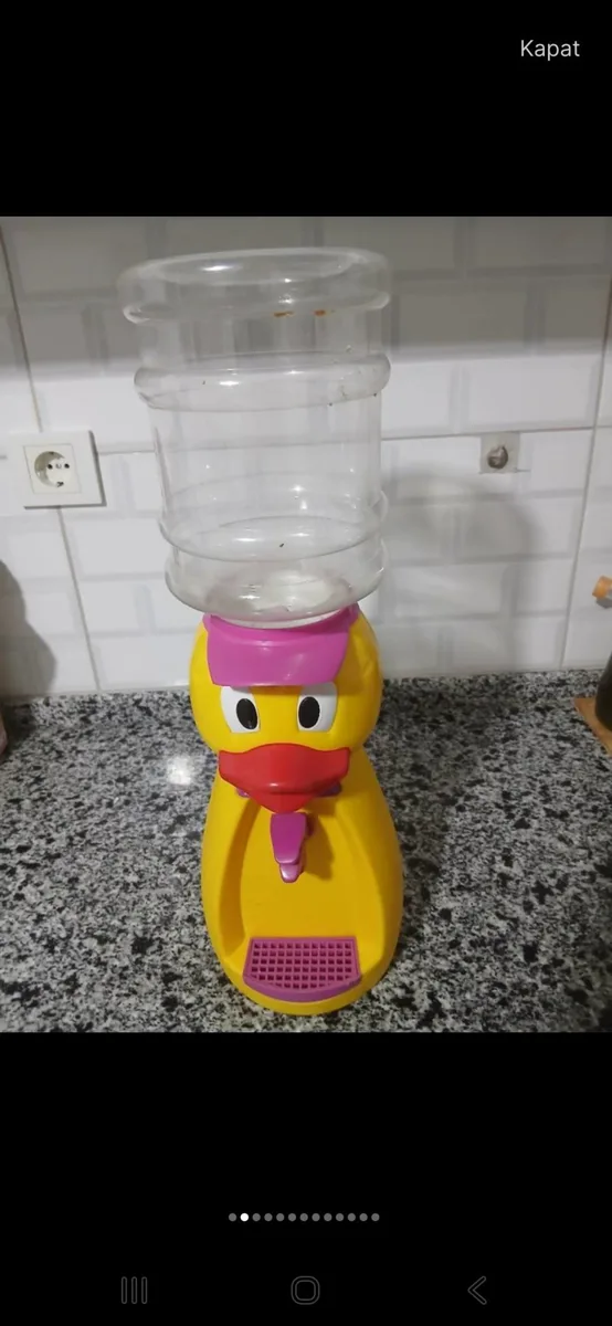 Tavuk Şeklinde Çocuk Su Sebili - Sarı Pembe
