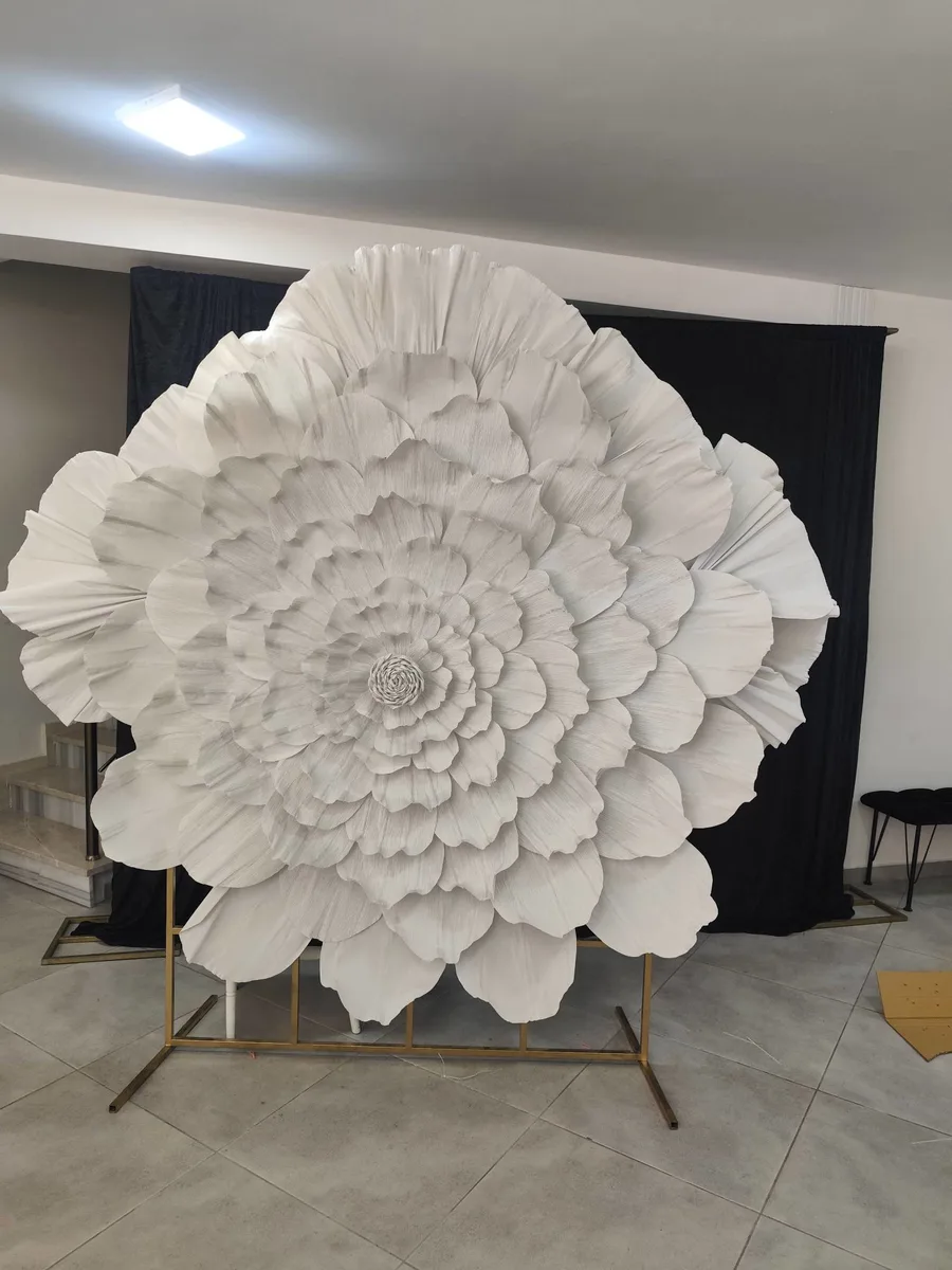 Dev Beyaz Çiçek Dekorasyon Sanat Eseri - Olay ve Sahne Tasarımı