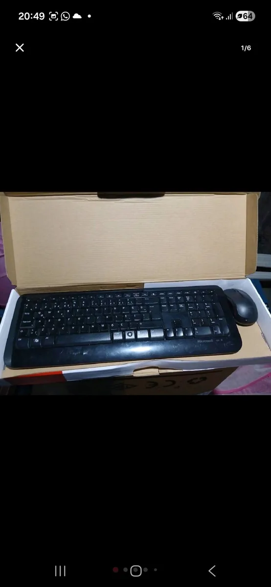 Microsoft Kablosuz Klavye Mouse Set - Siyah