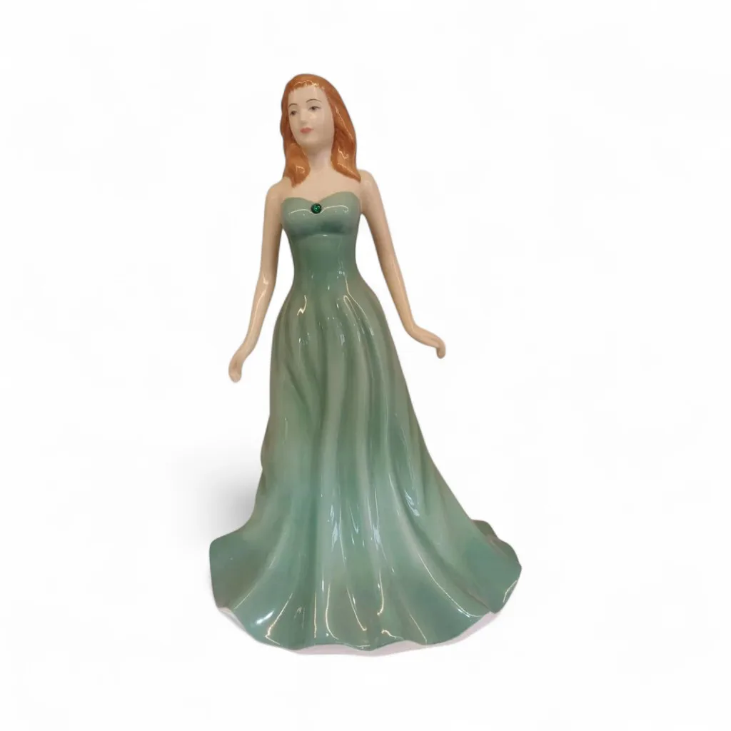 Royal Doulton İnce Yeşil Elbise Figür