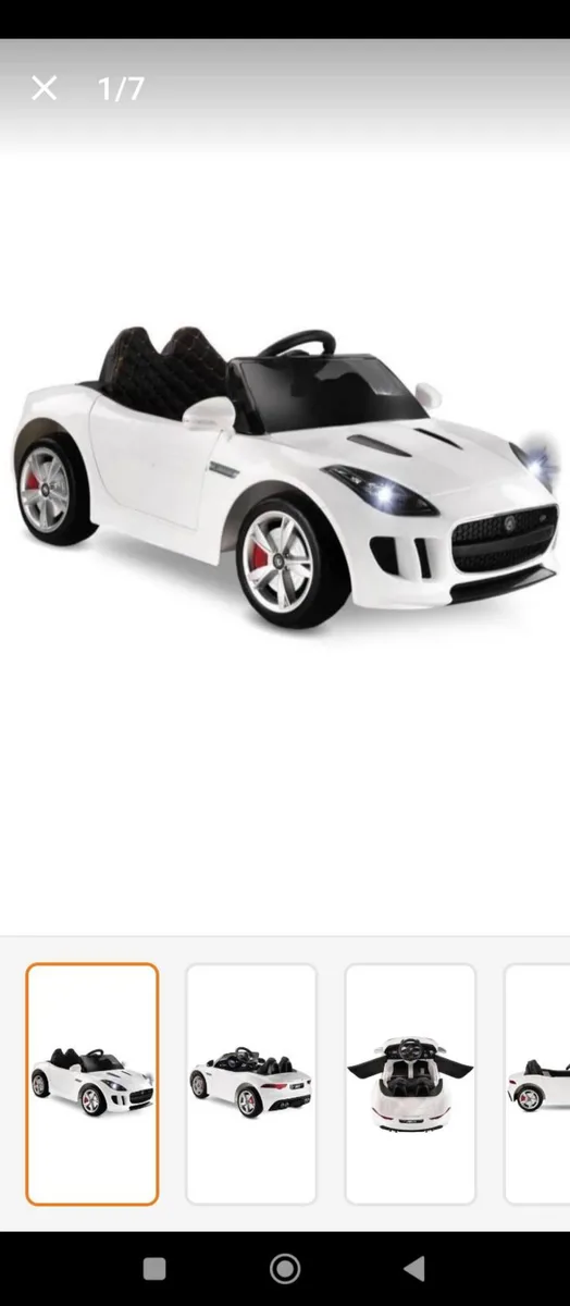 Jaguar F-Type 12V Lisanslı Çocuk Elektrikli Arabası - Açılır Kapılar, LED Işıklar