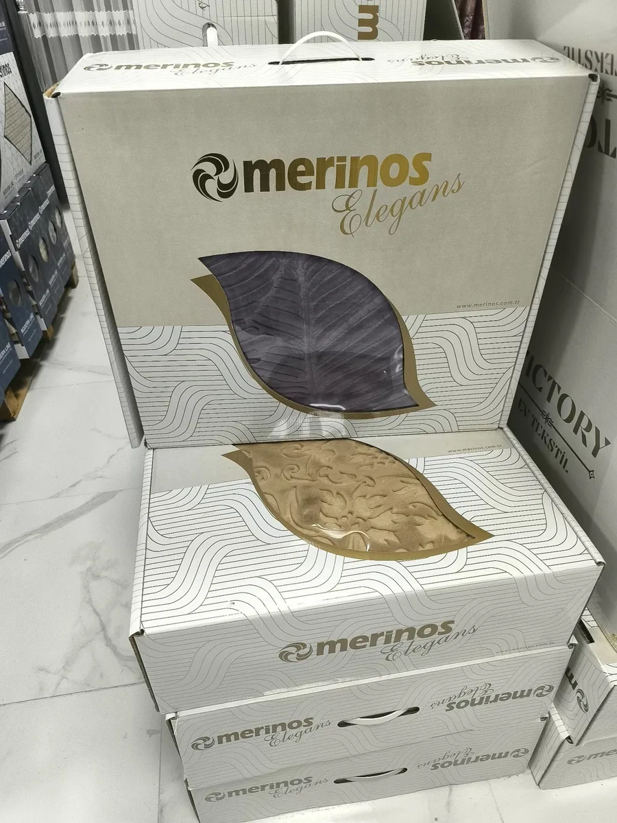 Merinos Elegans Dekoratif Yaprak Tasarımlı Tabak Seti - Yeni