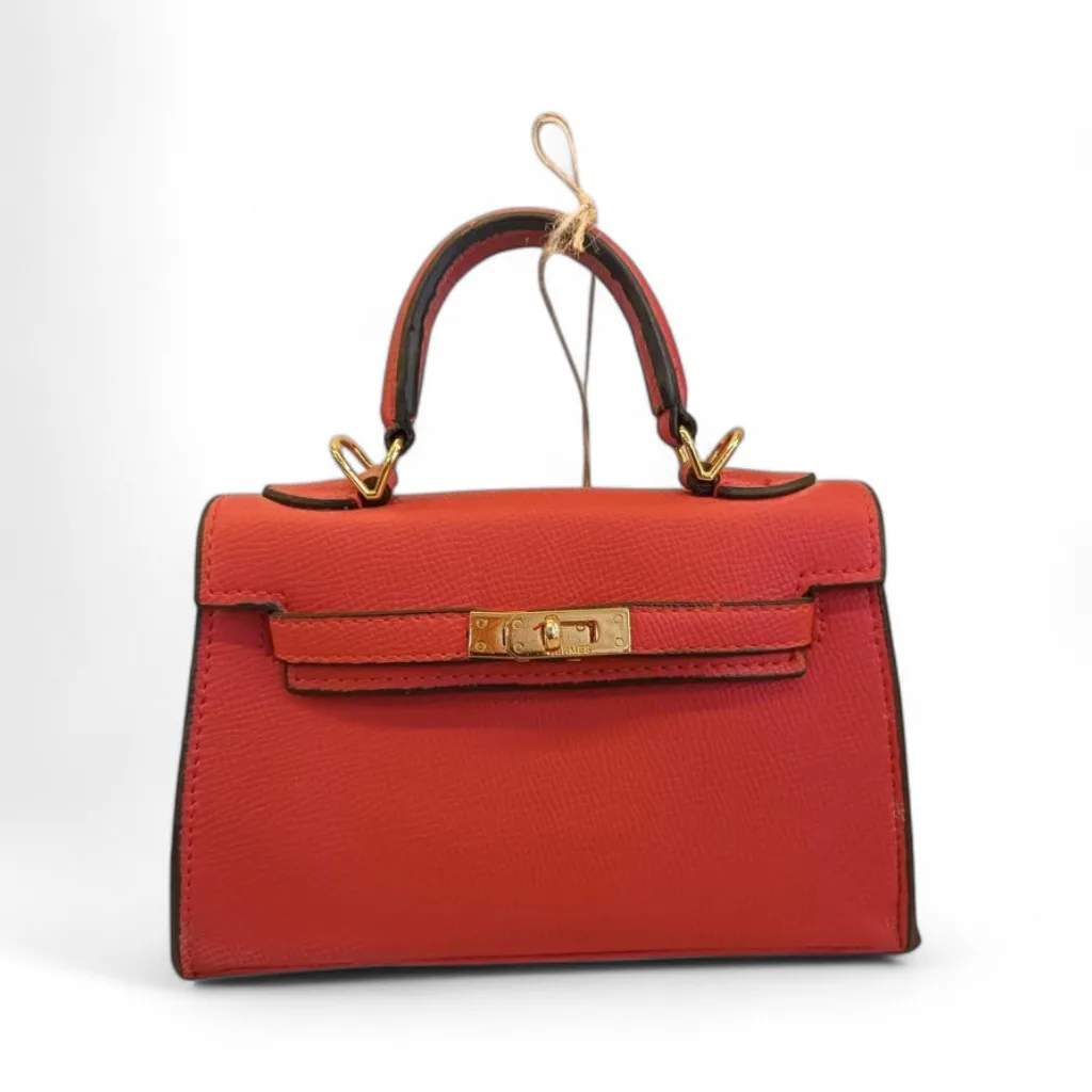 Hermes Mini Kelly Kırmızı Deri Çanta