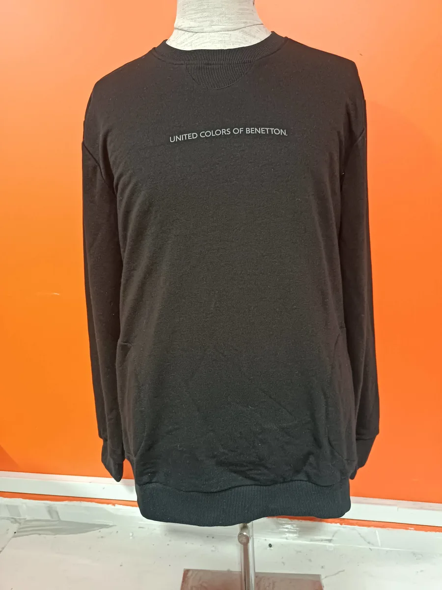 United Colors of Benetton Siyah Erkek Sweatshirt