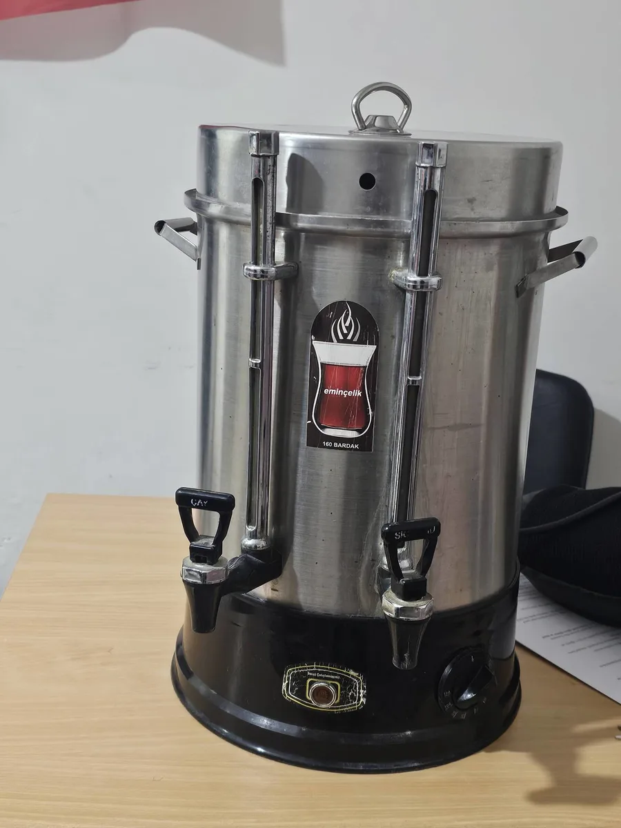 Eminçelik 160 Bardak Kapasiteli Paslanmaz Çelik Çay Makinesi - Ticari Kullanım