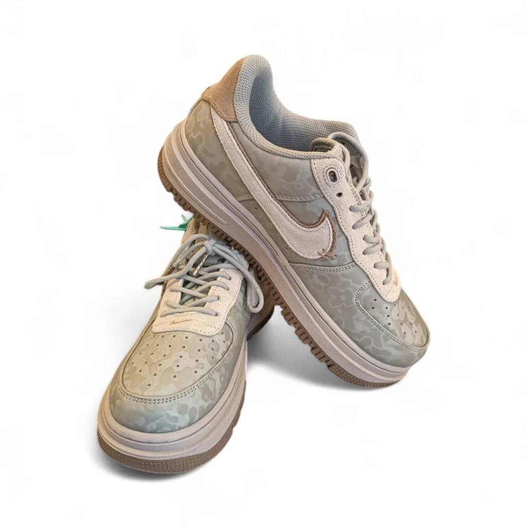 Nike Air Force 1 Beyaz Bej Renk Spor Ayakkabı