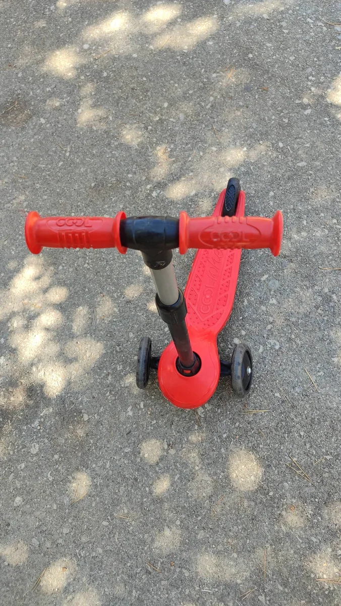 Cool Marka Kırmızı Çocuk Scooter - Üç Tekerlekli