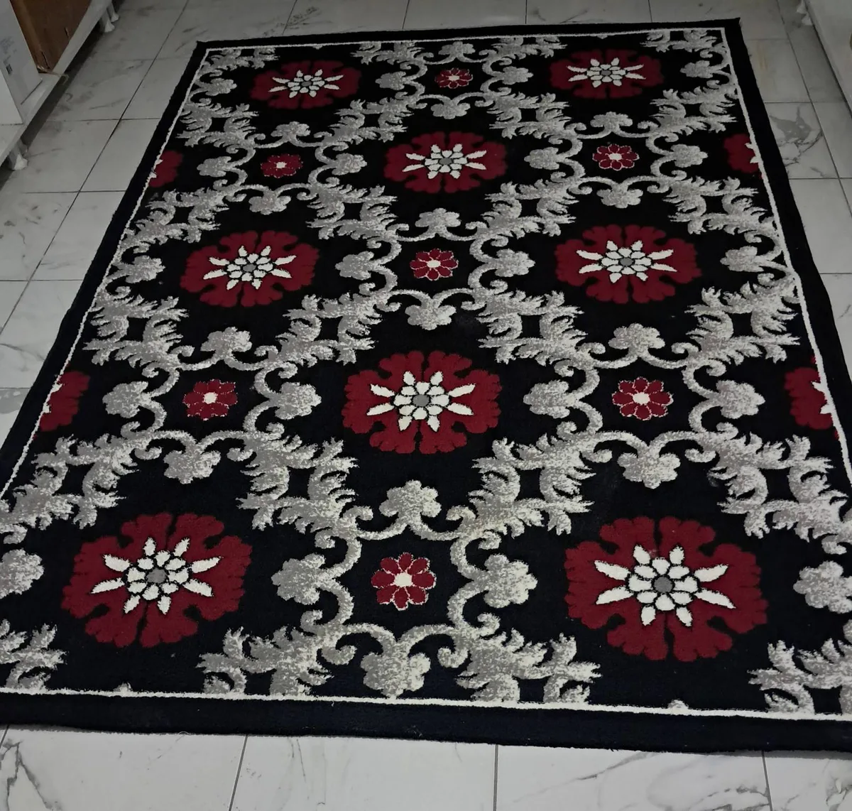2 adet Zarif Damask Desenli Halı 200x300 cm Salon Oturma Odası