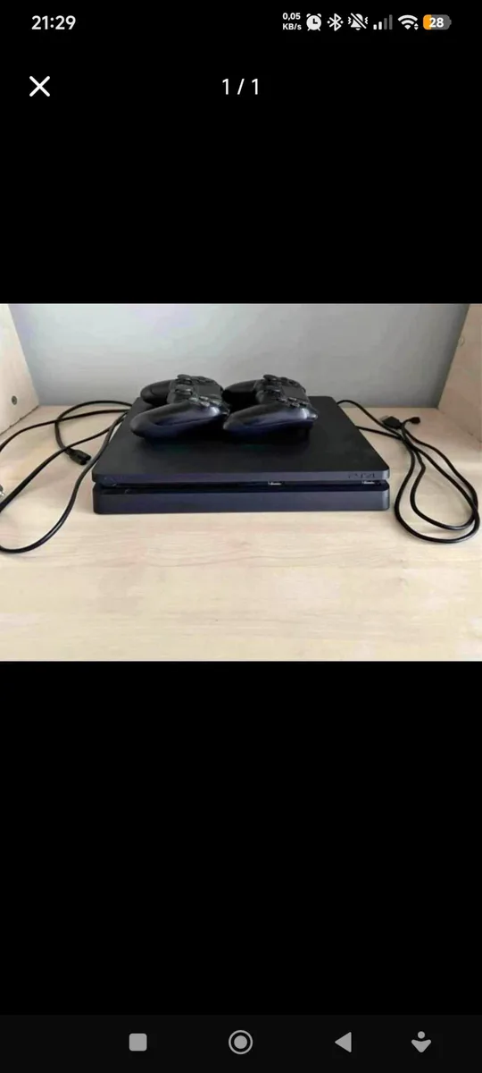 PS4 Slim Konsol 2 Joystick Kontrolör Siyah Renk