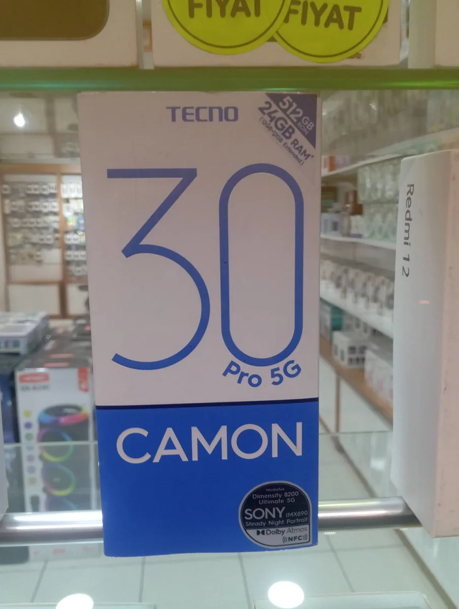 Tecno Camon 30 Pro 5G 256GB Ram 12GB Sıfır